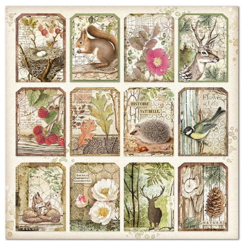 Simon Says Stamp! Stamperia FOREST 8x8 Paper sbbs06