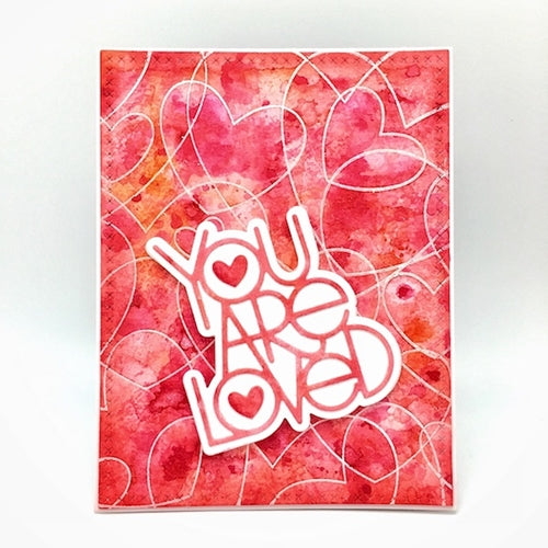 Simon Says Stamp! Simon Says Cling Stamp HEART TO HEART BACKGROUND sss102095