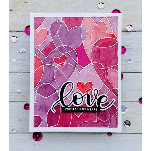 Simon Says Stamp! Simon Says Cling Stamp HEART TO HEART BACKGROUND sss102095