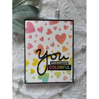 Simon Says Stamp! Simon Says Stamp Stencil TUMBLING HEARTS ssst121464