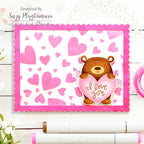 Simon Says Stamp! Simon Says Stamp Stencil TUMBLING HEARTS ssst121464 | color-code:ALT3
