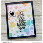 Simon Says Stamp! Simon Says Stamp Stencil TUMBLING HEARTS ssst121464