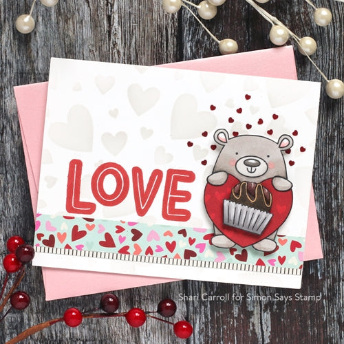 Simon Says Stamp! Simon Says Stamp Stencil TUMBLING HEARTS ssst121464 | color-code:ALT8