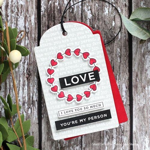 Simon Says Stamp! CZ Designs SENTIMENT STRIPS REVERSE LOVE czg001 | color-code:ALT2
