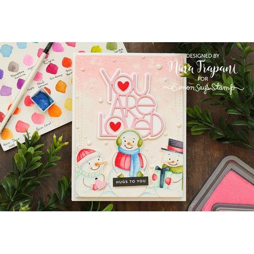 Simon Says Stamp! CZ Designs SENTIMENT STRIPS REVERSE LOVE czg001