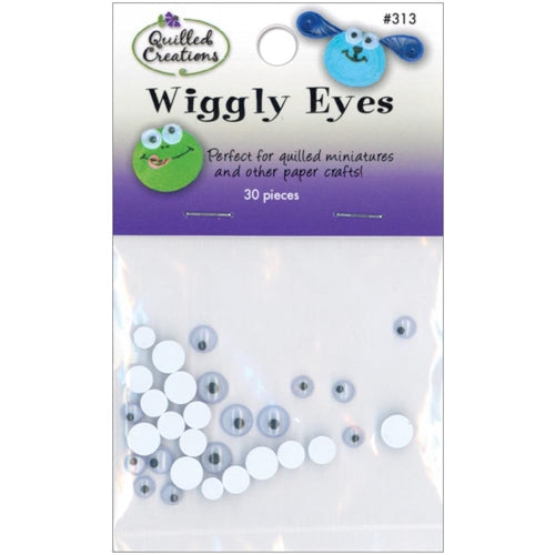 Quilled Creations Wiggly Eyes 30/Pkg