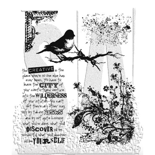 Simon Says Stamp! Tim Holtz Cling Rubber Stamps URBAN TAPESTRY CMS061