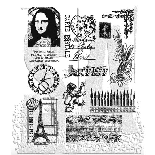 Simon Says Stamp! Tim Holtz Cling Rubber Stamps MINI CLASSICS CMS062