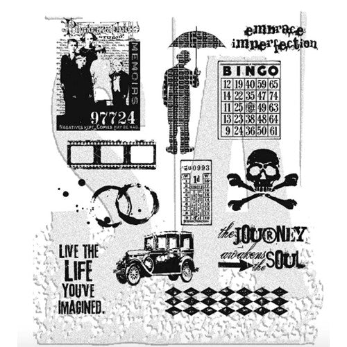 Tim Holtz Cling Rubber Stamps ECLECTIC PALETTE CMS055