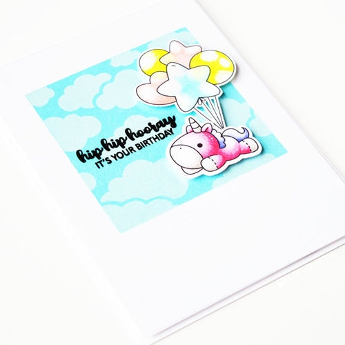 Simon Says Stamp! Clearly Besotted CLOUDY DAYS Stencil