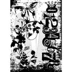 Simon Says Stamp! Tim Holtz Cling Rubber ATC Stamp FAIRY GARDEN COM029