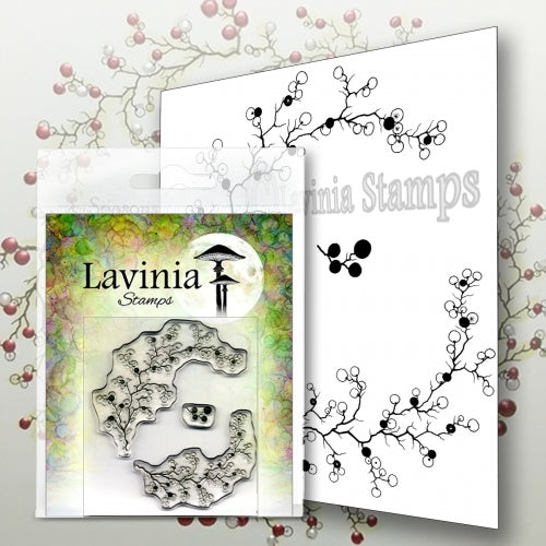 Simon Says Stamp! Lavinia Stamps BERRY WREATH WITH MINI BERRIES Clear Stamps LAV568
