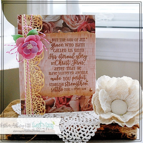 Simon Says Stamp! Sweet 'N Sassy GRACE SO AMAZING Clear Stamp Set sns-20-001