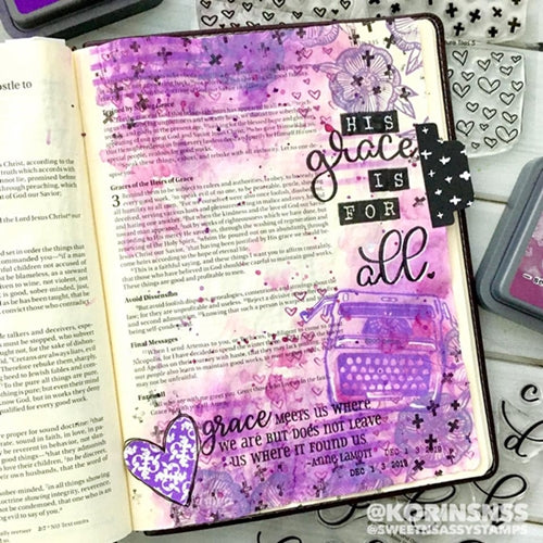 Simon Says Stamp! Sweet 'N Sassy GRACE SO AMAZING Clear Stamp Set sns-20-001