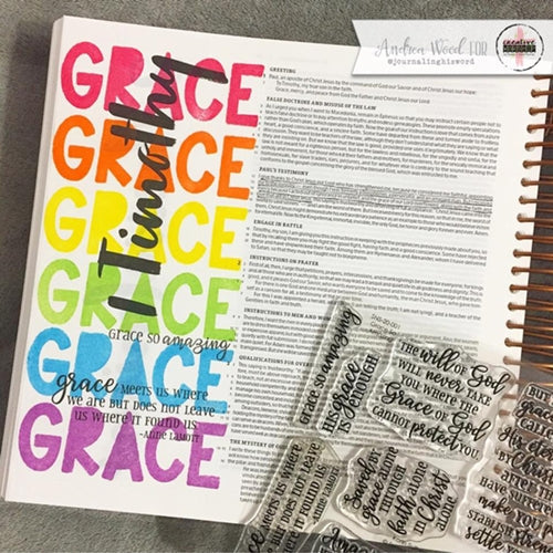 Simon Says Stamp! Sweet 'N Sassy GRACE SO AMAZING Clear Stamp Set sns-20-001