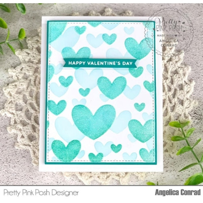 Simon Says Stamp! Pretty Pink Posh LAYERED HEARTS Stencils