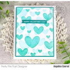 Simon Says Stamp! Pretty Pink Posh LAYERED HEARTS Stencils