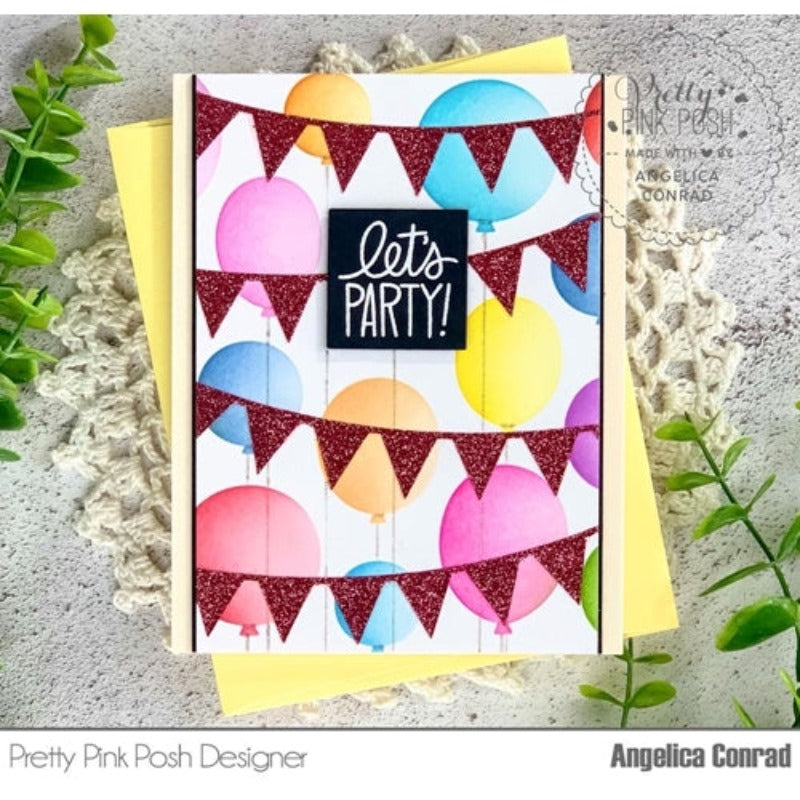 Simon Says Stamp! Pretty Pink Posh LAYERED BIRTHDAY Stencils