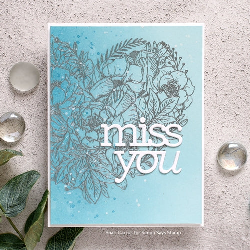 Simon Says Stamp! CZ Design Wafer Dies MISS YOU czd80