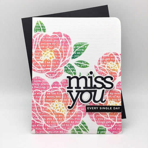 Simon Says Stamp! CZ Design Wafer Dies MISS YOU czd80