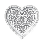 Simon Says Stamp! Simon Says Stamp SHIMMER HEART Wafer Die s674