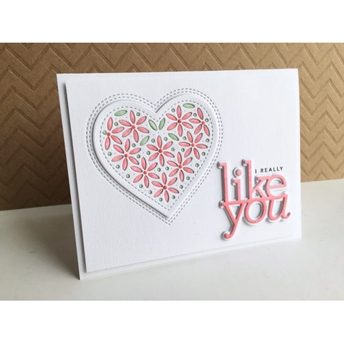 Simon Says Stamp! Simon Says Stamp SHIMMER HEART Wafer Die s674 | color-code:ALT3