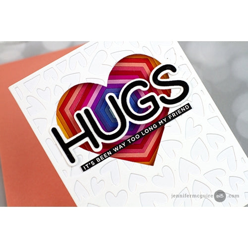 Simon Says Stamp! Honey Bee FLUTTERING HEARTS COVER PLATE Die hbds-fhcp