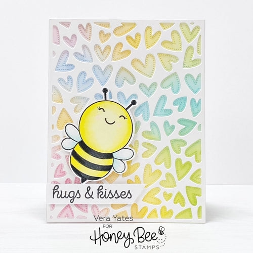 Simon Says Stamp! Honey Bee FLUTTERING HEARTS COVER PLATE Die hbds-fhcp