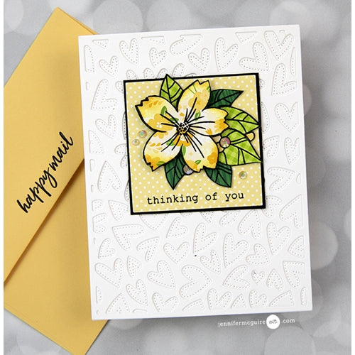 Simon Says Stamp! Honey Bee FLUTTERING HEARTS COVER PLATE Die hbds-fhcp | color-code:ALT07