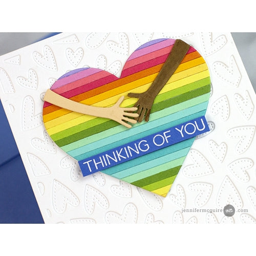 Simon Says Stamp! Honey Bee FLUTTERING HEARTS COVER PLATE Die hbds-fhcp | color-code:ALT11