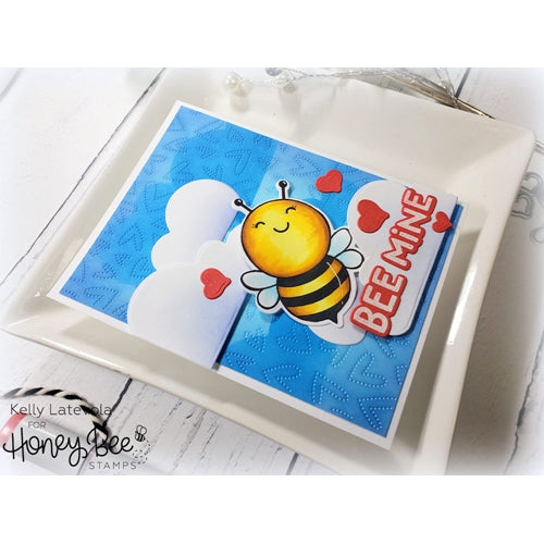 Simon Says Stamp! Honey Bee FLUTTERING HEARTS PIERCED COVER PLATE Die hbds-phcp | color-code:ALT10