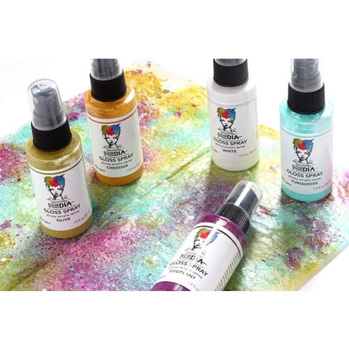 Simon Says Stamp! Dina Wakley Ranger WHITE Media Gloss Spray mdo68570 | color-code:ALT02