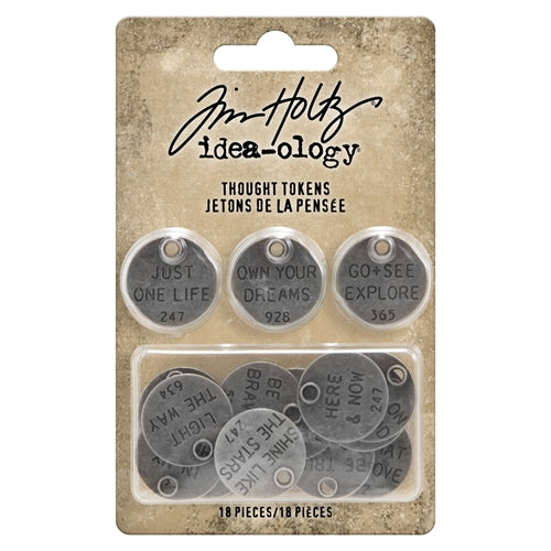 Simon Says Stamp! Tim Holtz Idea-ology THOUGHT Tokens th94024