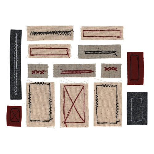 Simon Says Stamp! Tim Holtz Idea-ology STITCHED SCRAPS Embellishments th94035