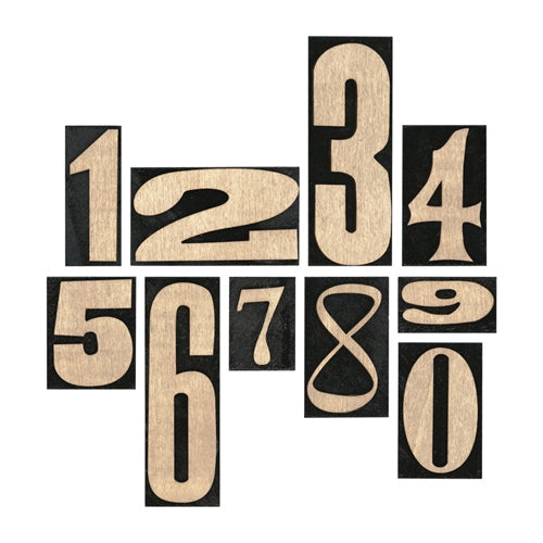 Simon Says Stamp! Tim Holtz Idea-ology NUMBER BLOCKS Findings th94037