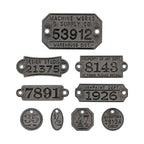 Simon Says Stamp! Tim Holtz Idea-ology FACTORY TAGS Embellishments th94039