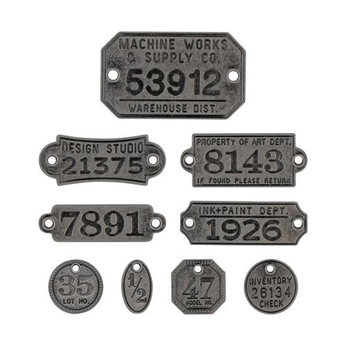 Simon Says Stamp! Tim Holtz Idea-ology FACTORY TAGS Embellishments th94039