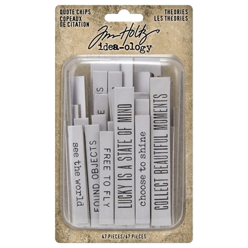 Simon Says Stamp! Tim Holtz Idea-ology THEORIES Quote Chips th94045
