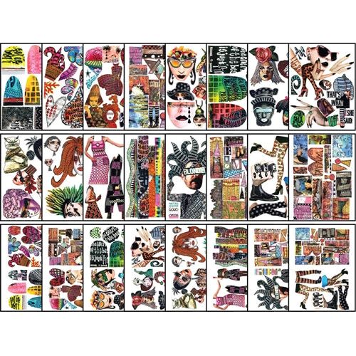 Simon Says Stamp! Ranger Dylusions 8.5 x 11 Collage Sheets SET 2 dya70351