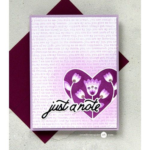 Simon Says Stamp! Birch Press Design HANDWRITTEN JUST A NOTE AND OUTLINE Craft Dies 57334 | color-code:ALT2