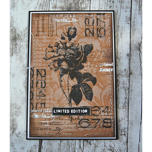 Simon Says Stamp! Tim Holtz Cling Rubber Stamps FADED TYPE CMS397
