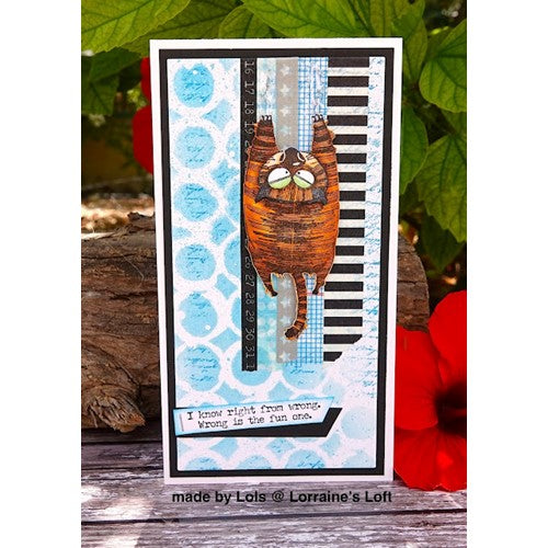 Simon Says Stamp! Tim Holtz Cling Rubber Stamps SNARKY CAT CMS392