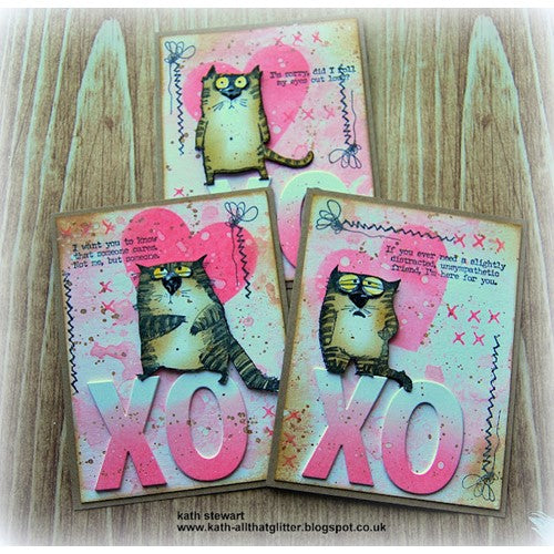 Simon Says Stamp! Tim Holtz Cling Rubber Stamps SNARKY CAT CMS392 | color-code:ALT7