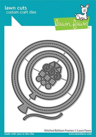 Simon Says Stamp! Lawn Fawn STITCHED BALLOON FRAMES Die Cuts lf2266