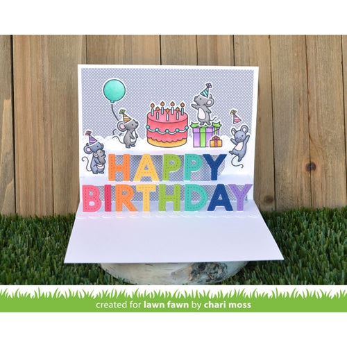 Simon Says Stamp! Lawn Fawn POP UP HAPPY BIRTHDAY Die Cuts lf2264 | color-code:ALT1