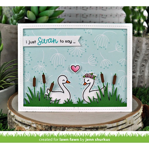 Simon Says Stamp! Lawn Fawn CATTAILS BORDER Die Cuts lf2257