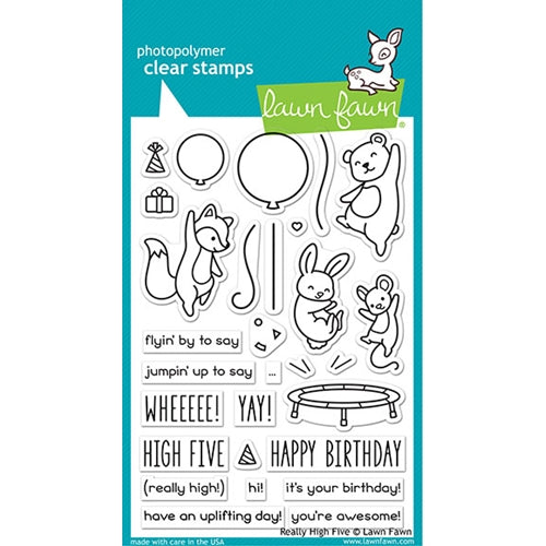 Simon Says Stamp! Lawn Fawn REALLY HIGH FIVE Clear Stamps lf2215