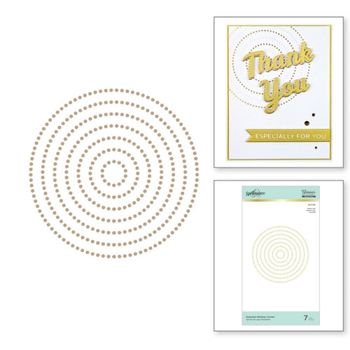 Simon Says Stamp! GLP-150 Spellbinders ESSENTIAL GLIMMER CIRCLES Glimmer Hot Foil Plates