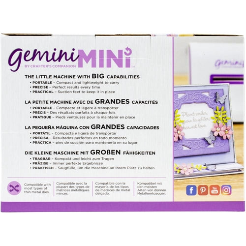 Simon Says Stamp! Gemini MINI Manual Die Cutting And Embossing Machine gemmini-m-glo