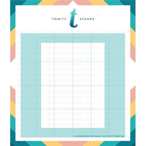 Simon Says Stamp! Trinity Stamps A2 FOUNDATIONS RECTANGLE 6 x 6 Stencil Set of 4 tss008